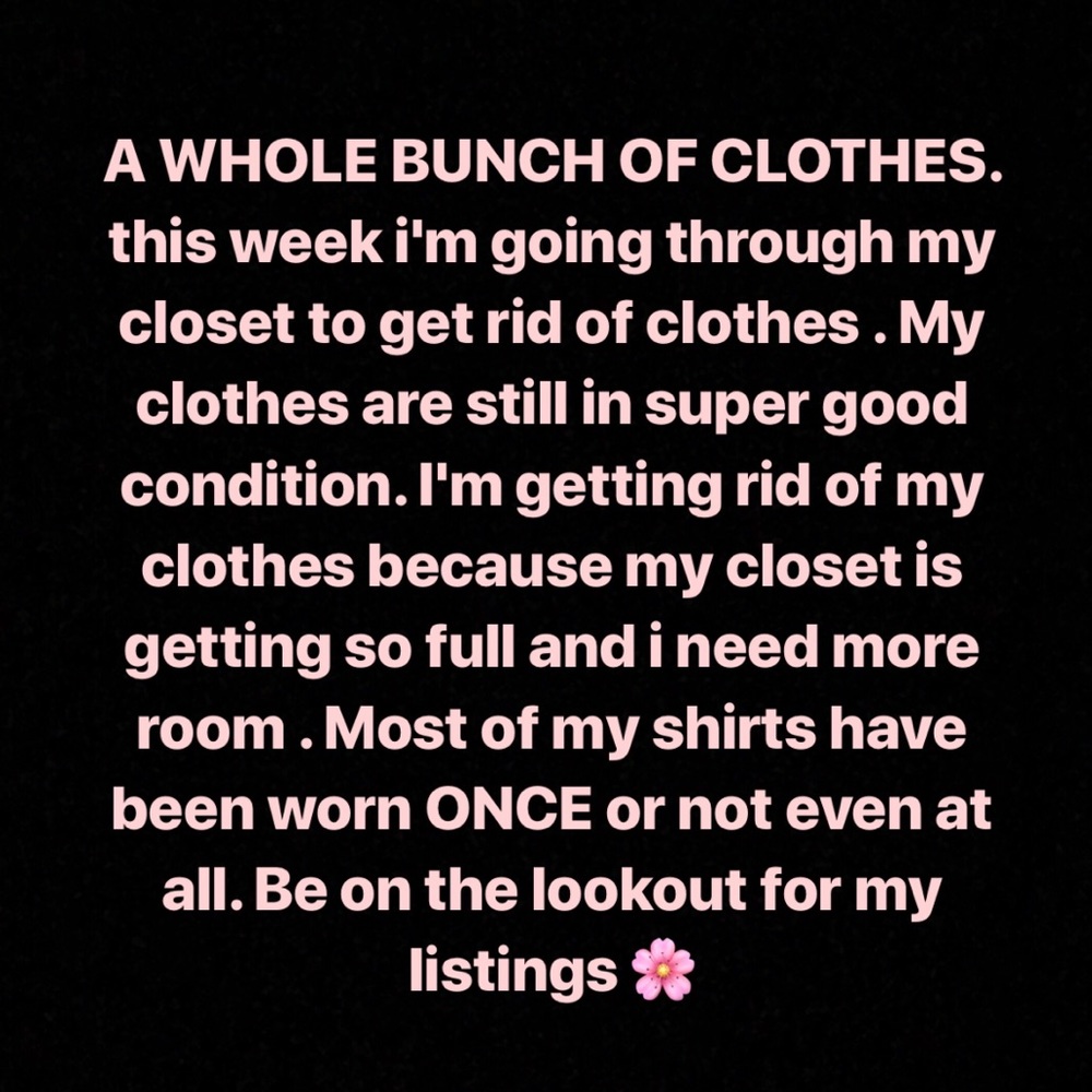 CLOTHES CLOTHES AND MORE CLOTHES
